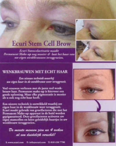 Folder Ecuri Stem Cell Brow met aanwijzingen